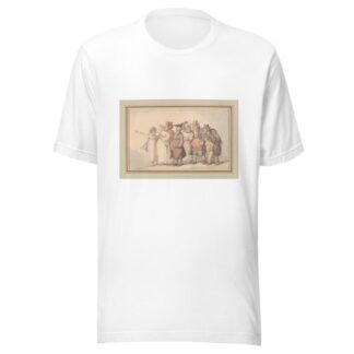 Citizens taking a country walk by Thomas Rowlandson T-Shirt