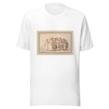 Citizens taking a country walk by Thomas Rowlandson T-Shirt