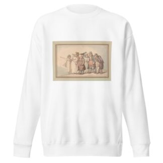 Citizens taking a country walk by Thomas Rowlandson Sweatshirt