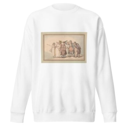 Citizens taking a country walk by Thomas Rowlandson Sweatshirt