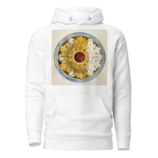 Projet pour un panneau de vitrail ; rose à motif de feuilles d’acanthe by Prosper Lafaye Hoodie