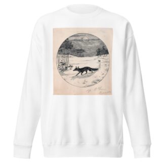 Rood-Reintje de vos sluipt over de hei by D. Viel Sweatshirt