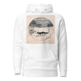 Rood-Reintje de vos sluipt over de hei by D. Viel Hoodie