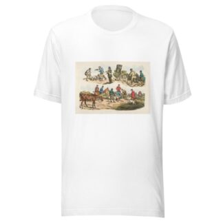Trying to get animal from its burrow. by Henry Thomas Alken T-Shirt