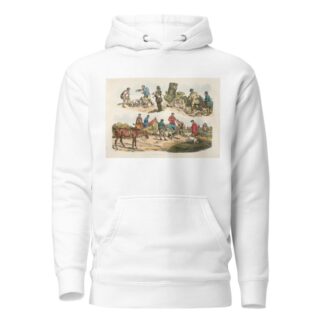 Trying to get animal from its burrow. by Henry Thomas Alken Hoodie