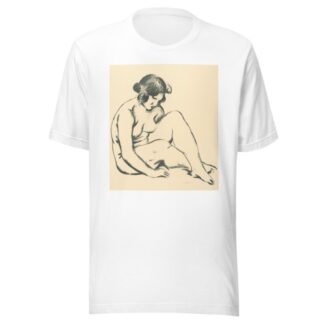 Sediaci ženský akt by Mikuláš Galanda T-Shirt