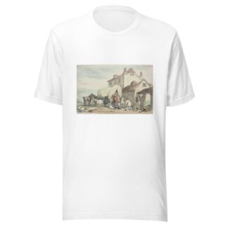Richardson’s Show; A Flying Wagon 1816 by Thomas Rowlandson T-Shirt