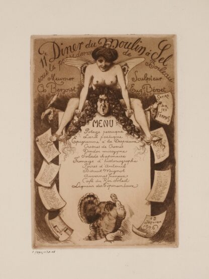 11e dîner du Moulin à Sel, le 13 janvier 1906, sous la présidence de Boileau by Léon Lebègue