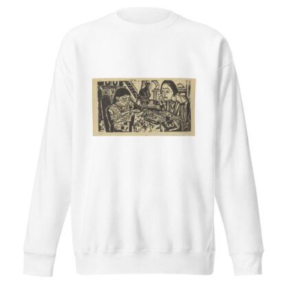 Arbeit am runden Tisch by Ernst Ludwig Kirchner Sweatshirt