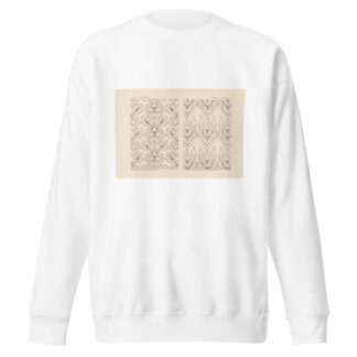 Outlines of ornament in the leading styles Pl.42 by George Ashdown Audsley Sweatshirt
