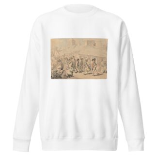 Recruiting soldiers at Brentford by Thomas Rowlandson Sweatshirt