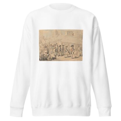 Recruiting soldiers at Brentford by Thomas Rowlandson Sweatshirt