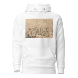 Recruiting soldiers at Brentford by Thomas Rowlandson Hoodie