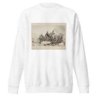 Theodore Roosevelt and his supporters depicted as Washington crossing the Potomac by William Henry Walker Sweatshirt