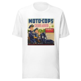Moto-Cops Brand Produce Label by Anonymous T-Shirt