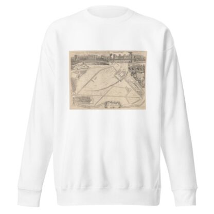 Plan of Windsor Park by John Rocque Sweatshirt