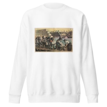 The anti-Chinese wall by Friedrich Graetz Sweatshirt