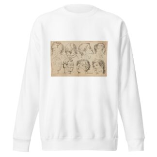 Plate I: Artist study of male and female head by William Salmon Sweatshirt