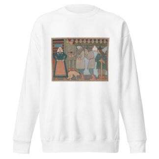 Väinämöinen, Ilmarinen ja Lemminkäinen arrive to Pohjola by Joseph Alanen Sweatshirt