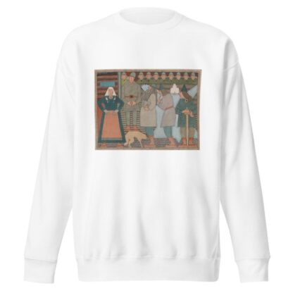 Väinämöinen, Ilmarinen ja Lemminkäinen arrive to Pohjola by Joseph Alanen Sweatshirt