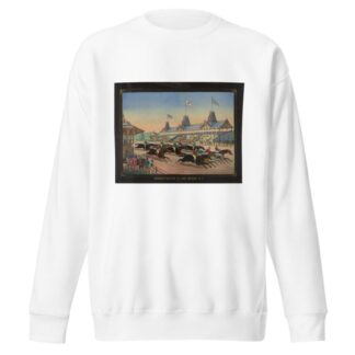 Summer meeting at Long Branch, N.Y. Start. by Henry Jerome Schile Sweatshirt
