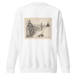 Hunting and fishing Pl.15 by Honoré Daumier Sweatshirt