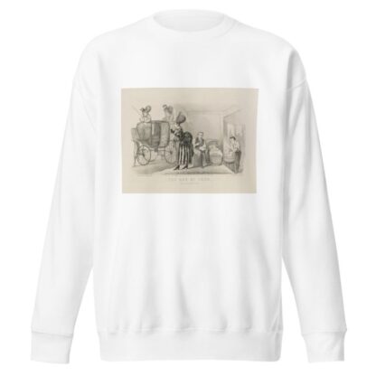 The age of iron. Man as he expects to be by Currier & Ives. Sweatshirt