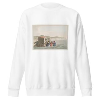 Sea bathing, Plate 17 by George Walker Sweatshirt