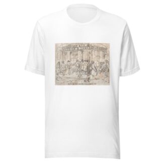 The ‘Cold Term,’ Boston – Scene, Corner Milk and Washington Streets by Winslow Homer T-Shirt