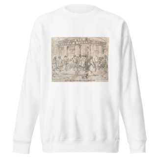 The ‘Cold Term,’ Boston – Scene, Corner Milk and Washington Streets by Winslow Homer Sweatshirt