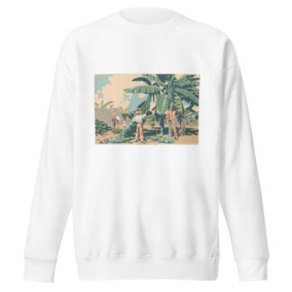 Cutting Bananas In Jamaica by Frank Newbould Sweatshirt