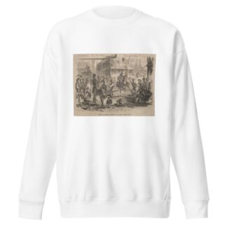 Corner Winter, Washington and Summer Streets, Boston by Winslow Homer Sweatshirt