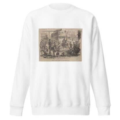 Corner Winter, Washington and Summer Streets, Boston by Winslow Homer Sweatshirt