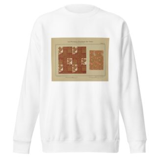 Les principaux ornaments des tissus jusqu’au XIXme siècle Pl.43 by Friedrich Fischbach Sweatshirt