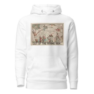 Out of the Frying Pan by Carey Cartoon Service Hoodie