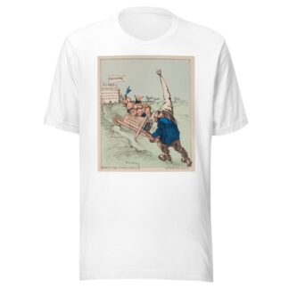 C’est la qu’ils iront sièger by Georges Pilotelle T-Shirt