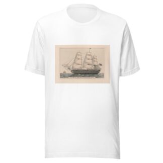 U.S. ship of the line Pennsylvania; 140 guns by Currier & Ives. T-Shirt