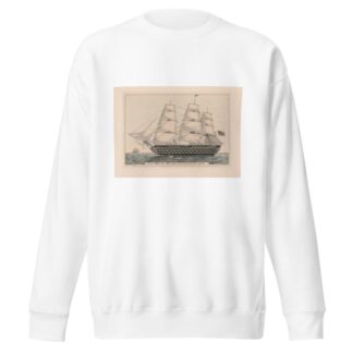 U.S. ship of the line Pennsylvania; 140 guns by Currier & Ives. Sweatshirt