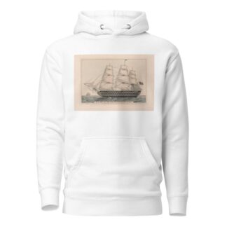 U.S. ship of the line Pennsylvania; 140 guns by Currier & Ives. Hoodie