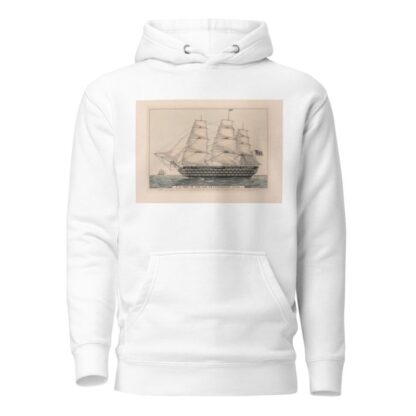 U.S. ship of the line Pennsylvania; 140 guns by Currier & Ives. Hoodie