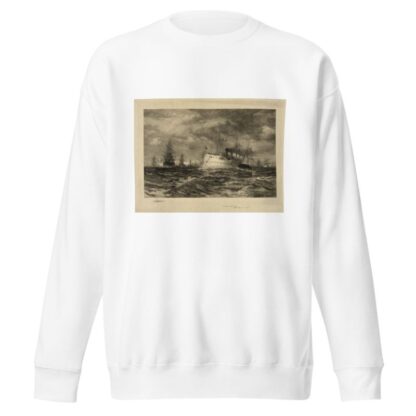 The White Squadron’s Farewell Salute to the Body of John Ericsson, New York Bay, August 23, 1890 by Edward Moran Sweatshirt
