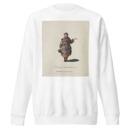 Full dress of a Kamtchadale in 1768. Kamtchadale dans sa plus grande Parûre. by Charles Grignion Sweatshirt