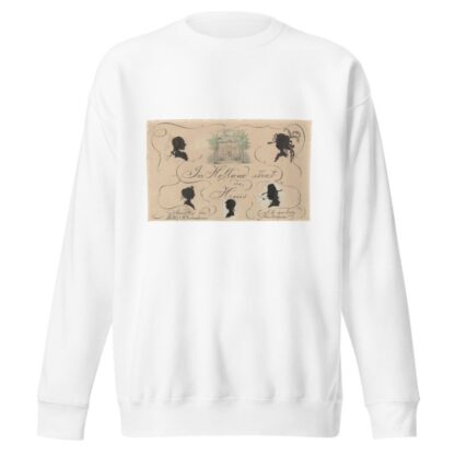 Vijf silhouetten en een huis by Nelly Bodenheim Sweatshirt
