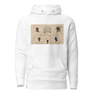 Vijf silhouetten en een huis by Nelly Bodenheim Hoodie
