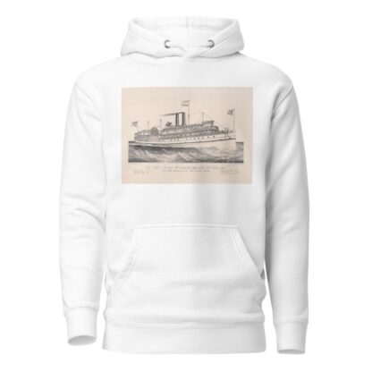 New palace steamer Pilgrim, of the Fall River line; The Iron Monarch of Long Island Sound by Currier & Ives. Hoodie