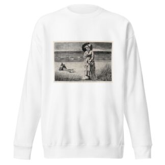 On the Beach – Two are Company, Three are None by Winslow Homer Sweatshirt
