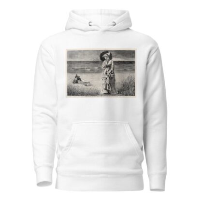 On the Beach – Two are Company, Three are None by Winslow Homer Hoodie