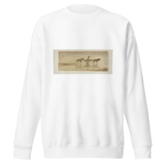 Charrette à marée basse by Pierre Roche Sweatshirt