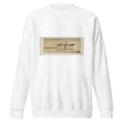 Charrette à marée basse by Pierre Roche Sweatshirt