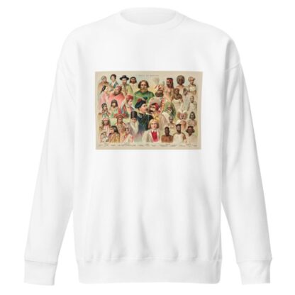 Races of mankind by F. E. Wright Sweatshirt